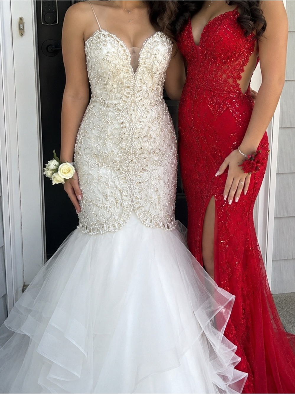Beaded Mermaid Wedding Gown in Ivory